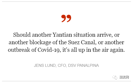 DSV再次上調(diào)全年業(yè)績(jī)預(yù)期，預(yù)計(jì)市場(chǎng)恢復(fù)正常很可能拖到2023年