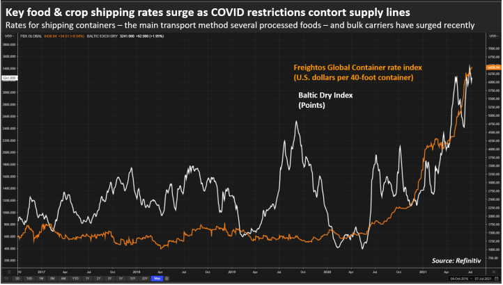 海運(yùn)成本翻倍！國(guó)際糧價(jià)壓力山大