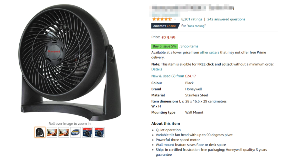Best Sellers榜單第3，留評8000+！亞馬遜電風(fēng)扇銷量飆升