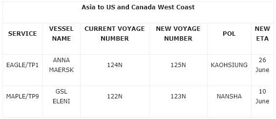 擁堵和延誤推遲了三項(xiàng)跨太平洋服務(wù)后，2M聯(lián)盟又宣布停航