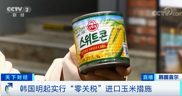 今日起，韓國玉米進口零關稅