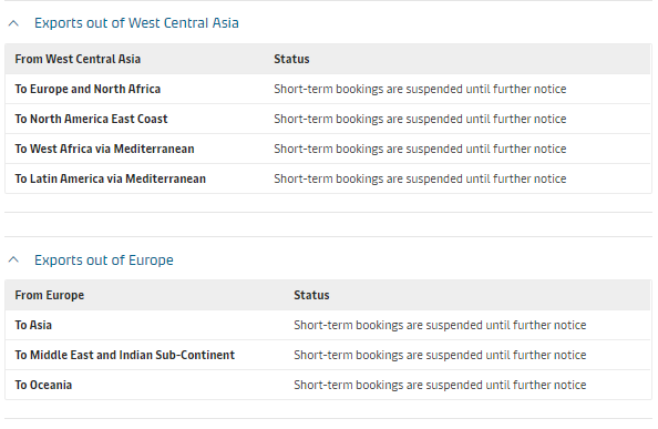 取消訂艙！運(yùn)力直線下降！爆艙持續(xù)4月底，運(yùn)價(jià)將大幅上漲！  