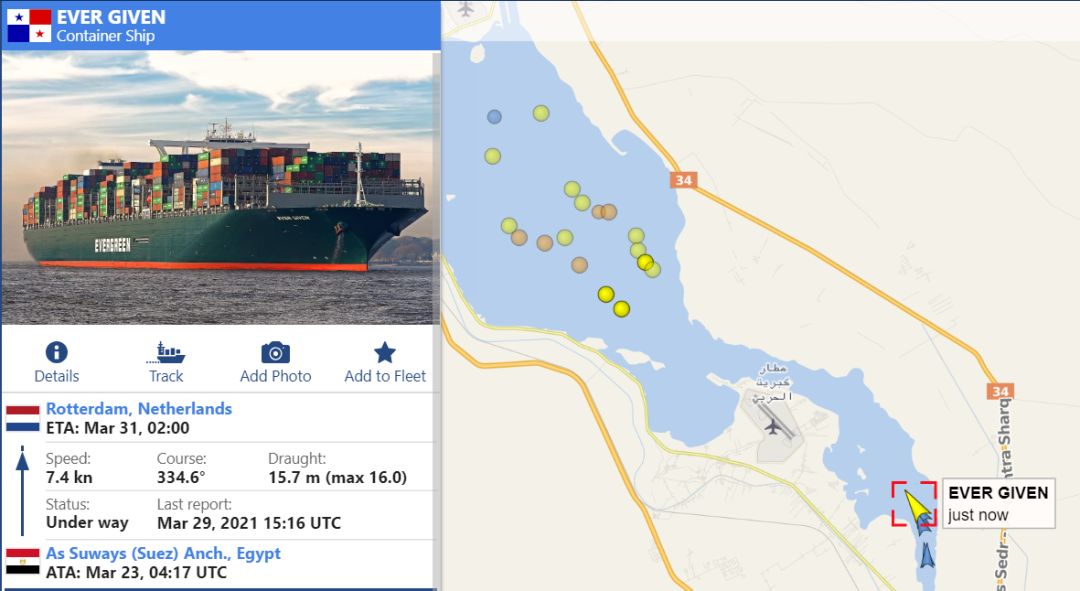 剛剛，蘇伊士運(yùn)河恢復(fù)通行，約500艘船舶等待過境，歐洲三大集裝箱港面臨大擁堵 