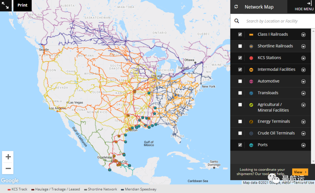 250億美元！CP收購美國貨運鐵路KCS集團！