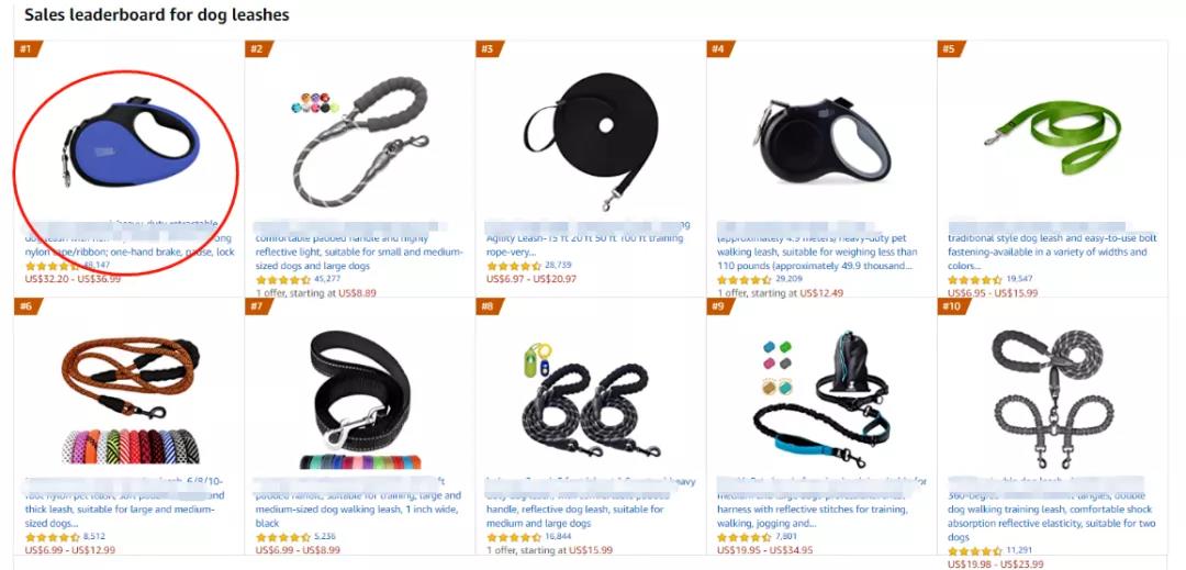 同類目銷量第一，留評(píng)4萬(wàn)+，寵物牽引繩竟成兩大站點(diǎn)爆款