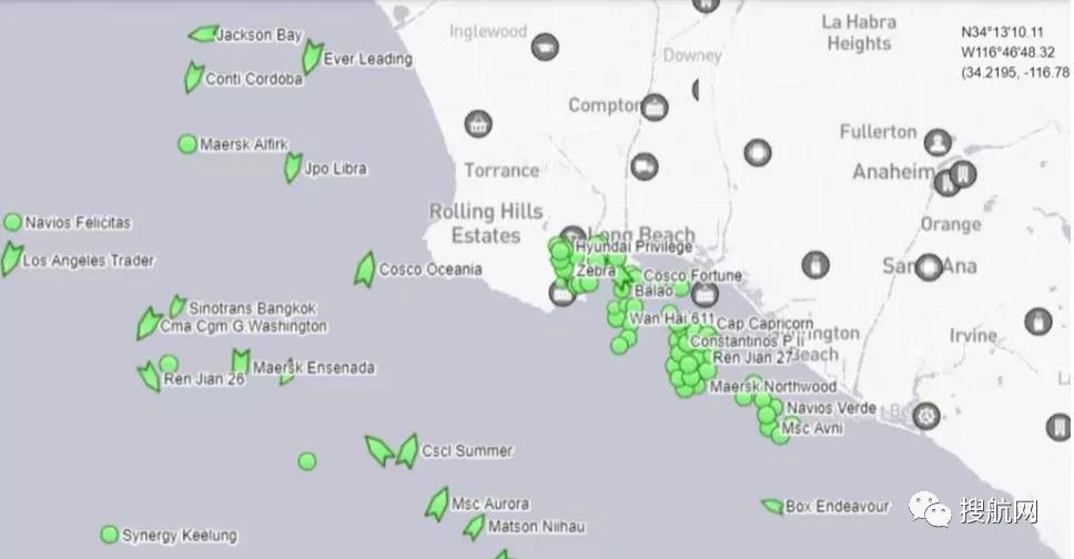 超43萬TEU集裝箱船等待卸貨！洛杉磯長(zhǎng)灘港延長(zhǎng)運(yùn)營(yíng)時(shí)間，朝著24小時(shí)運(yùn)營(yíng)邁進(jìn)