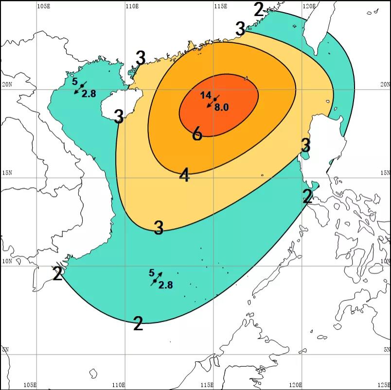 臺風(fēng)“圓規(guī)”或于13日中午到夜間登陸！?？谌蹖⒃诿魅?時停止作業(yè)