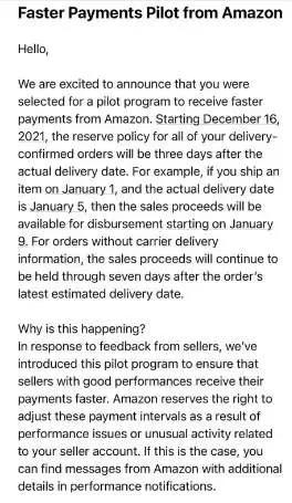 重磅！亞馬遜將回款降至3天！賣家：跟我有關(guān)系？