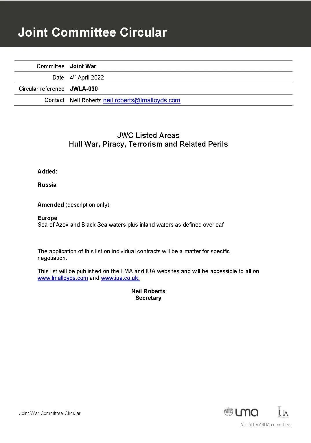 突發(fā)！JWC將俄羅斯所有水域劃為“戰(zhàn)區(qū)”！