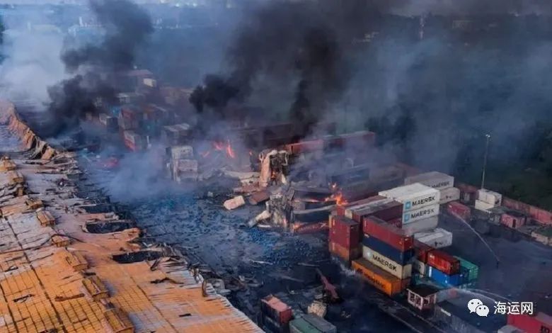 突發(fā)！堆場爆炸起火，1300多個貨柜損毀！涉多家船東和貨代！49人死亡300多人受傷