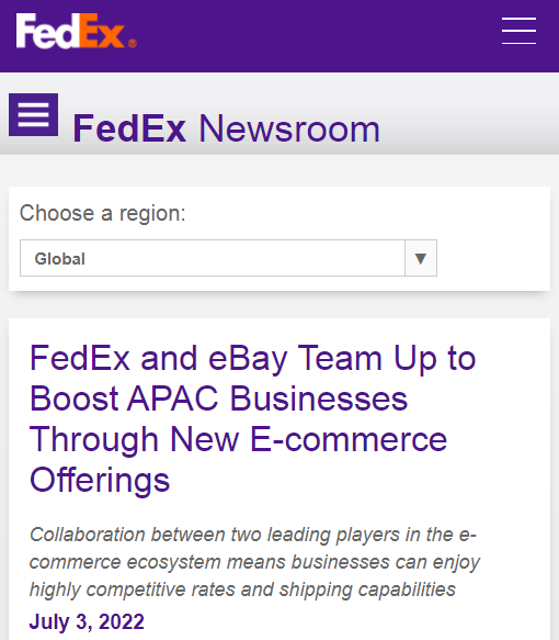 強(qiáng)強(qiáng)聯(lián)手！eBay與聯(lián)邦快遞開(kāi)展新合作，助力賣(mài)家跨境運(yùn)輸商品