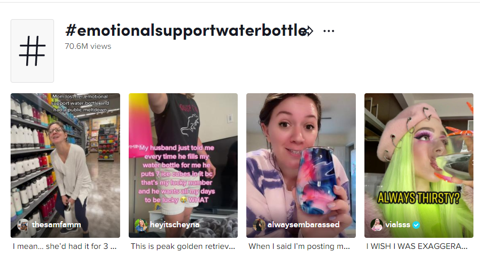 被炒火的“情感維系”水瓶，成TikTok年輕人養(yǎng)生的最后體面