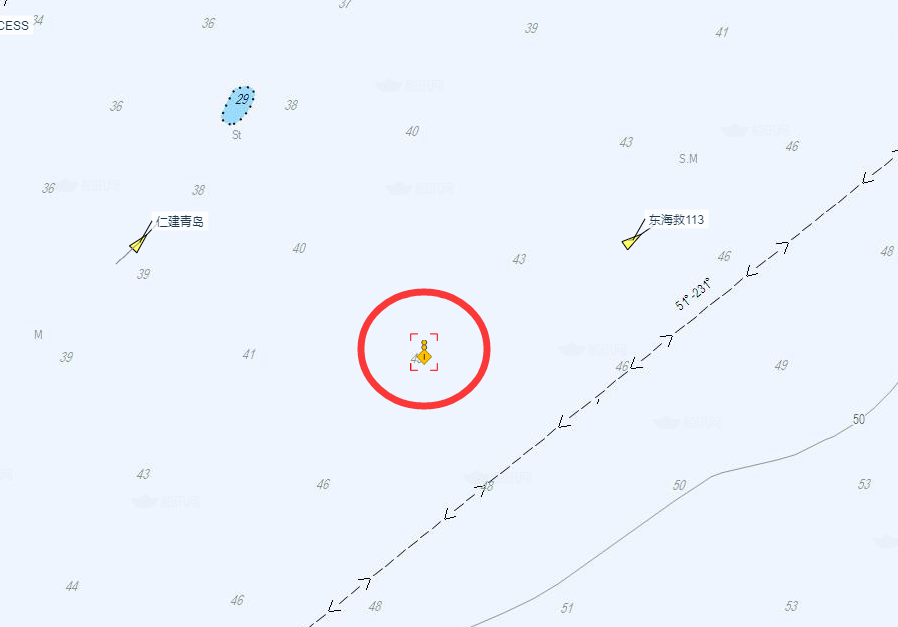 今天，一艘化學品船在臺灣海峽沉沒