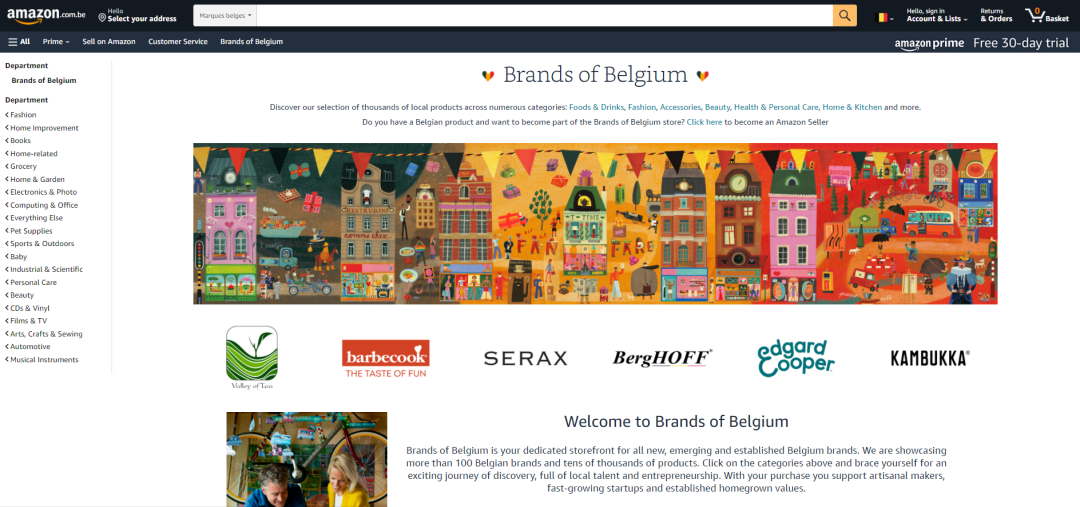 重磅！亞馬遜上線比利時站點