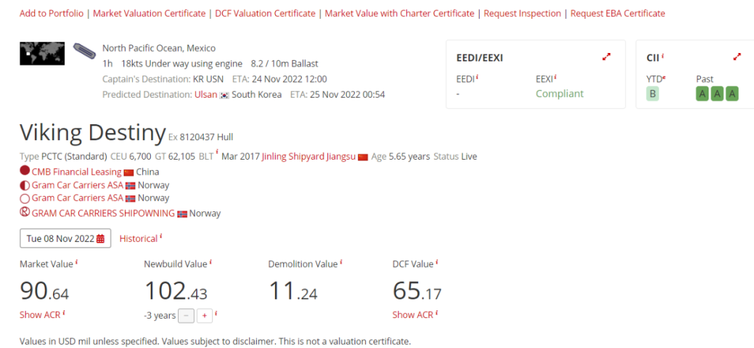 這艘船，中國造！價值9000萬美元，拿到了一份1.2億美元的租約！