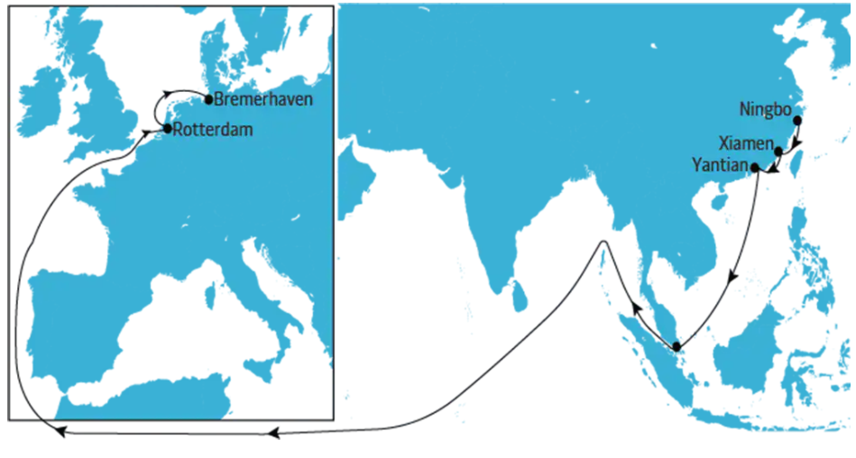 大量船舶停航！這條遠(yuǎn)東-歐洲航線上，只有一艘船在跑！