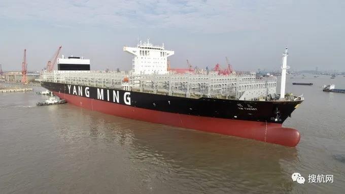 節(jié)前出貨忙，陽(yáng)明提前接收一艘萬(wàn)TEU箱船部署在跨太平洋航線上