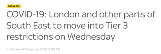 注意！歐美疫情持續(xù)反撲！倫敦最高級(jí)別封鎖，紐約或全封鎖！港口延誤尾端寄送暫停！