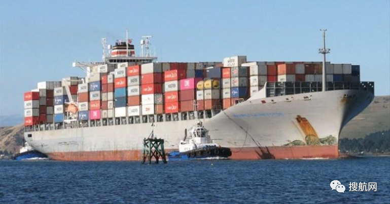事故丨馬士基一艘集裝箱船與軍艦相撞！軍艦被撞成兩截，船長被捕